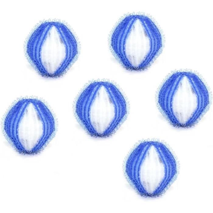Lot De 12 Boules Anti-poils Pour Lave-linge - En Microfibre, Réutilisables - Capture Poils D'animaux, Cheveux - 11