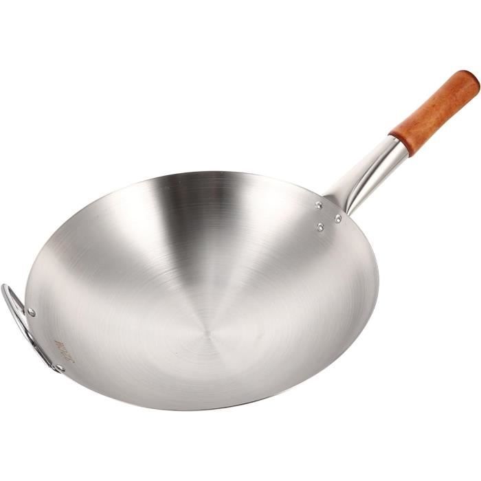 Wok À Fond Rond En Acier Au Carbone, Wok, Wok Et Poêle À Frire Pour La Cuisine Domestique Et