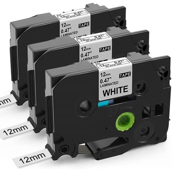 RINKLEE TZe-231 TZ-231 Nero Su Bianco Nastro Per Etichette - Foto 6