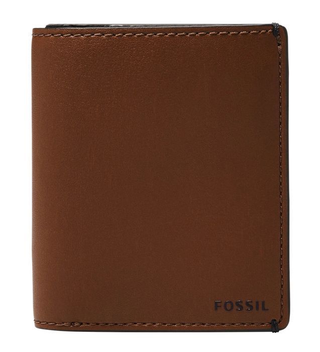 FOSSIL Joshua Vegan Cactus Front Pocket Wallet Medium Brown [153270