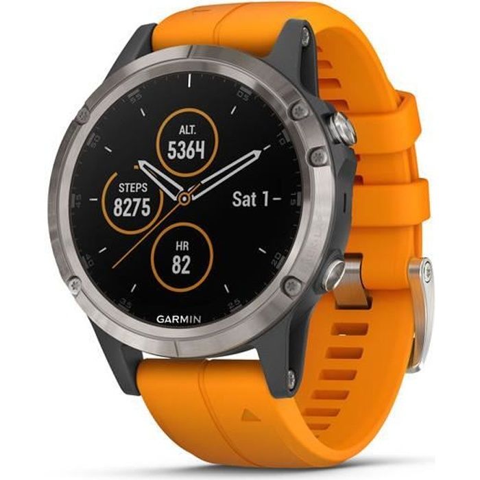 GARMIN FENIX 5 PLUS sapphire edition GPS multisports avec