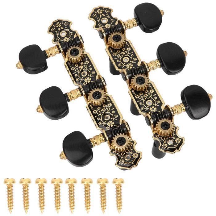 Alnicov Têtes De Machine Guitare 3R3L Bronze - Accordeur Cordes Pour Guitare Acoustique Électrique