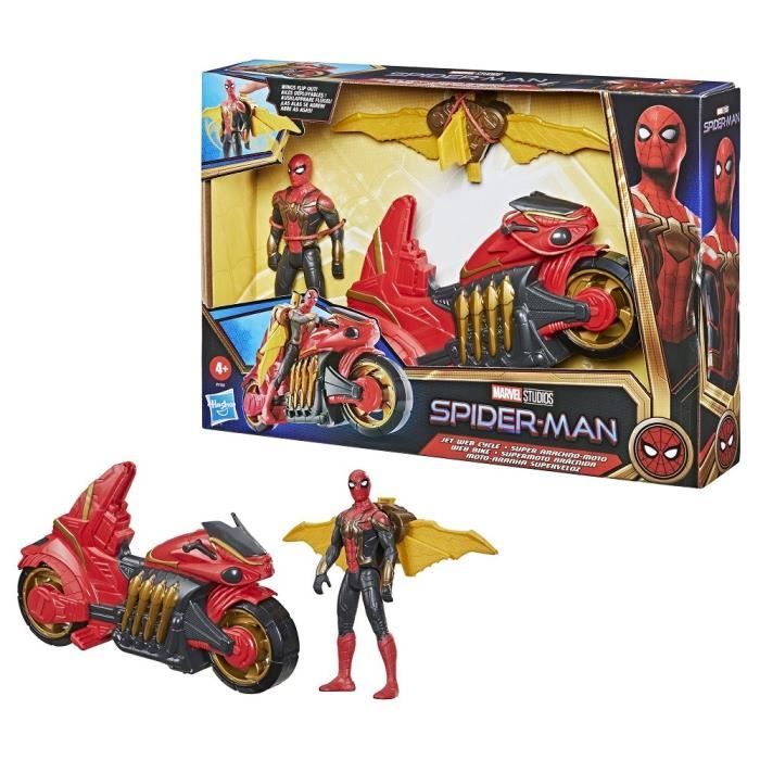 Moto spider man Figurine Spiderman 15 cm Bleu Et Rouge Personnage Articule  Marvel Jouet Set garcon 1 carte - Cdiscount Jeux vidéo