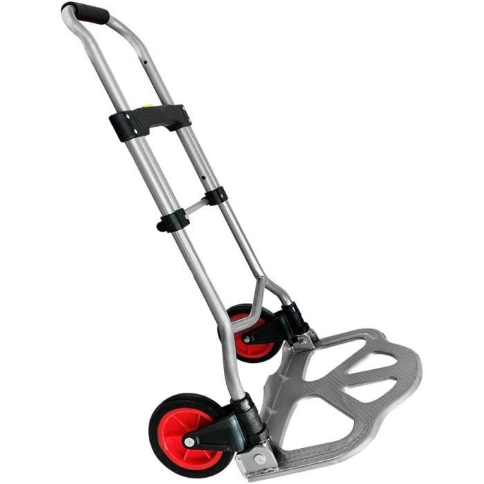 Chariot De Toit Pliable TOLSEN - Capacité 150 Kg, Poignée De Transport, Acier Jaune