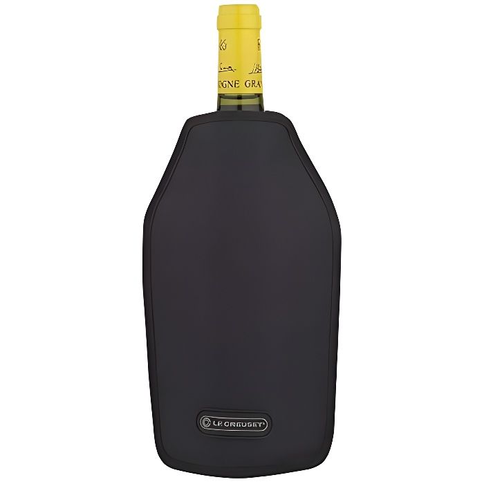 Le Creuset, Rafraîchisseur pour Bouteilles de Vin ou Champagne, Noir, Textile déperlant, WA-126 WA126L-31