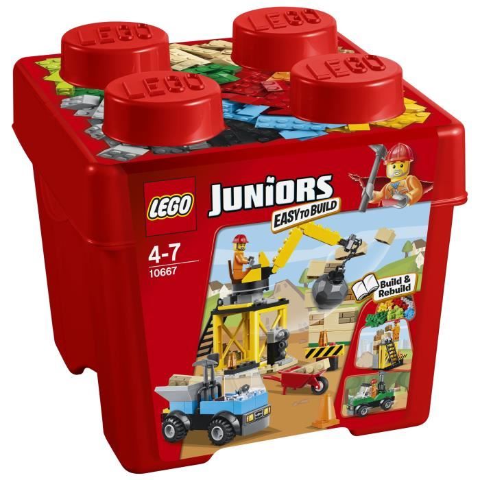 LEGO Juniors 10667 pas cher, Boîte de construction du chantier