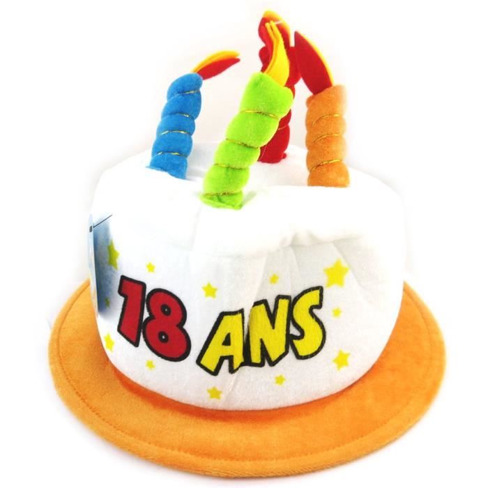 Chapeau D Anniversaire 18 Ans Les Tresors De Lily N4166 Achat Vente Chapeau Perruque Cdiscount