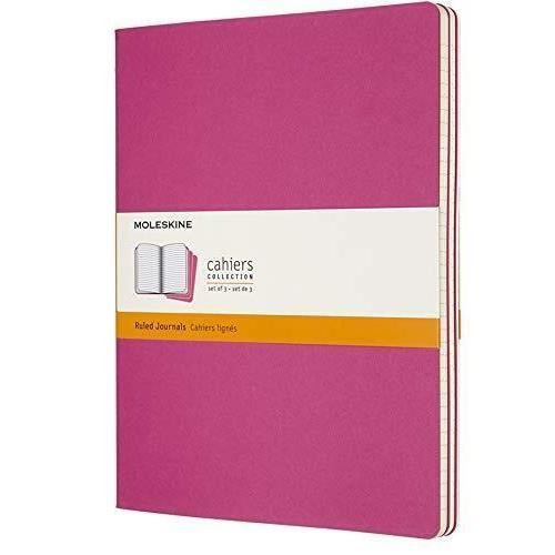 Set de 3 cahiers très grand format Moleskine lignés Rose Cdiscount