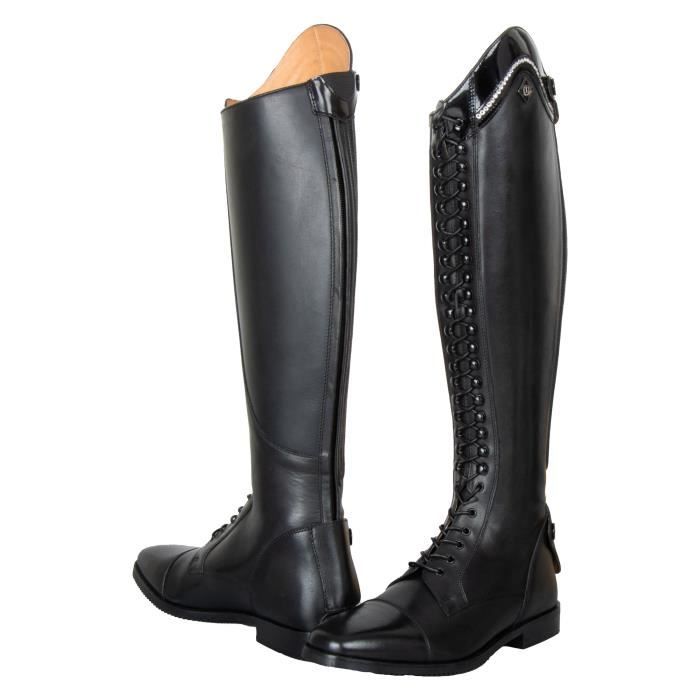 Bottes déquitation longues/étroites femme Imperial Riding Olania Dressage - black lack-chrystal - 37 Bottes déquitation longues/étroites femme Imperial Riding Olania Dressage - black lack-chrystal - 37