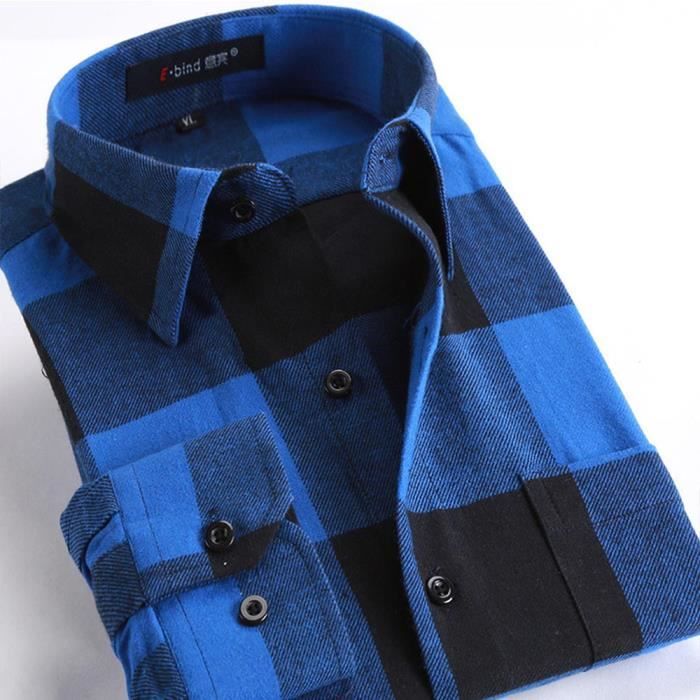 chemise bleu homme