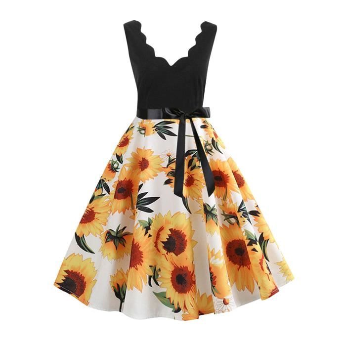 robe evasee mi longue