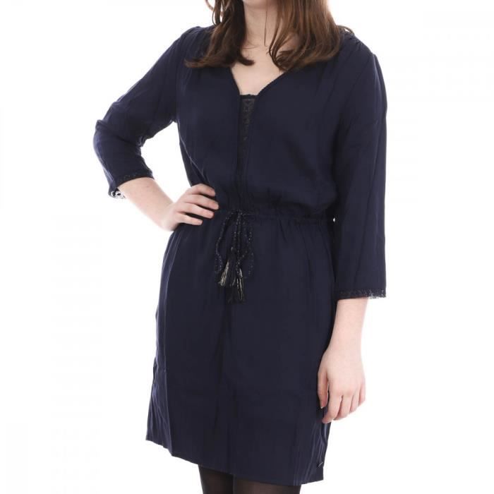 Robe teddy smith bleu marine outlet