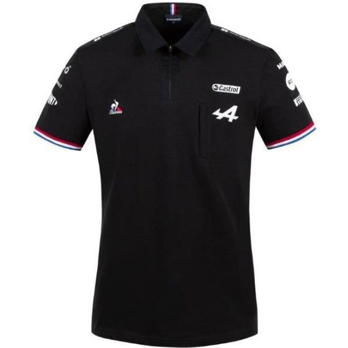 Polo a manches courtes Le Coq Sportif Alpine F1 2021 22 noir S Noir Cdiscount Pret a Porter
