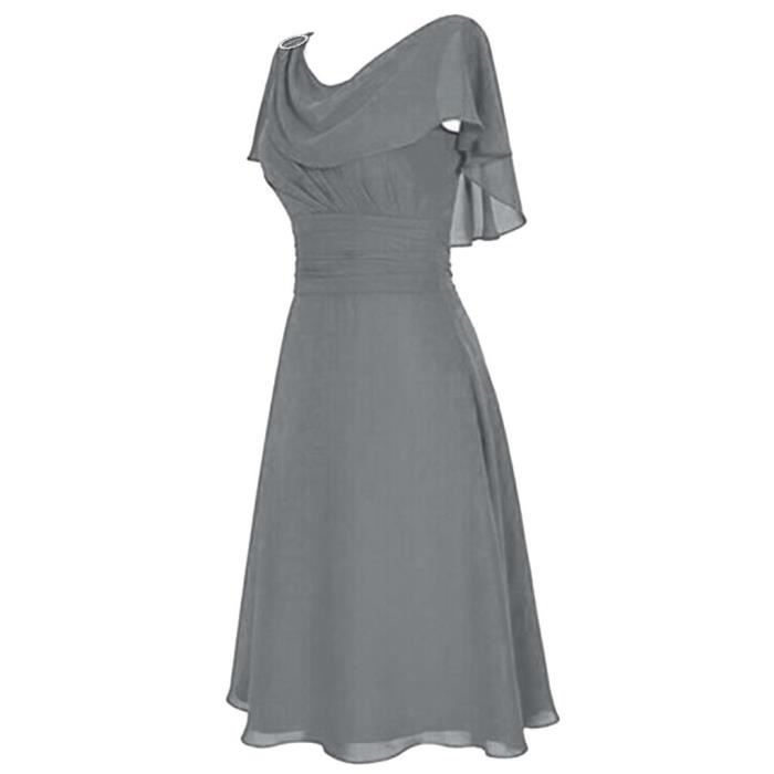 Robe grise best sale pour mariage