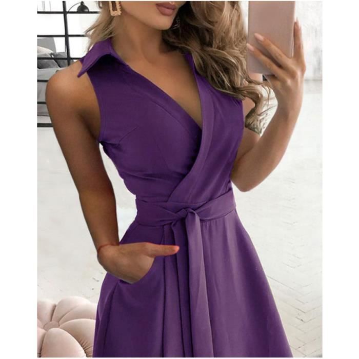 Robe shop femme violette