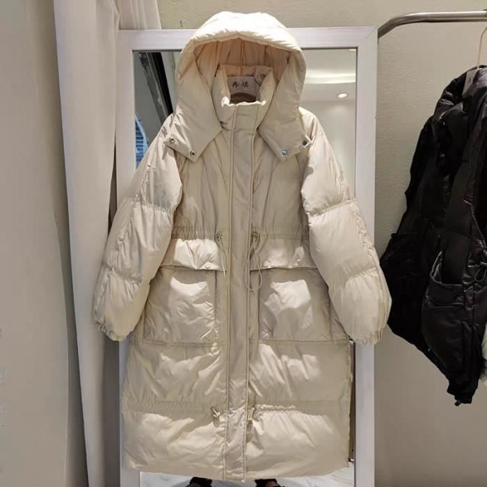 Doudoune Chaude Homme Mi-longue Avec Capuche - Hiver, Polyester, Coupe Regular, Neuve Avec étiquettes