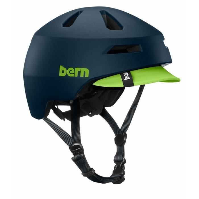 Casque de vélo Bern Brentwood 2.0 - Matte Muted Teal - S - Homme - Zipmold + - Visière souple brevetée