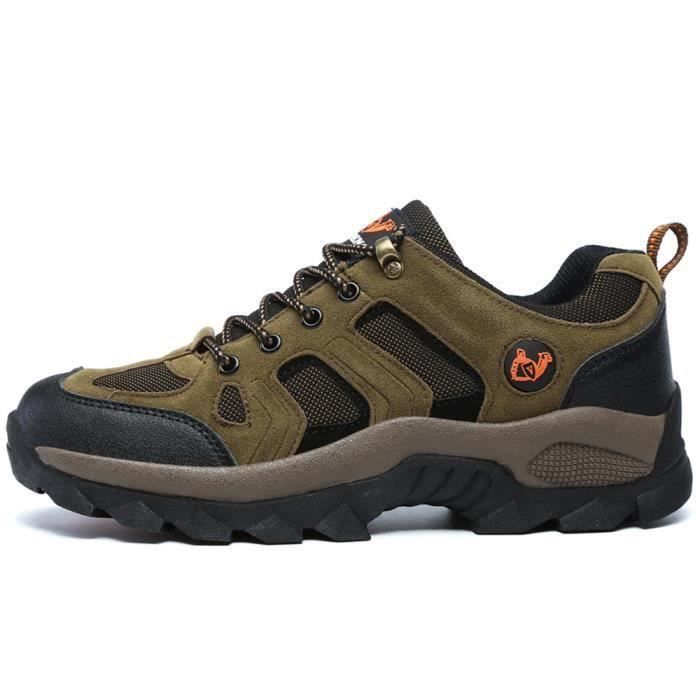 RAX - chaussures de randonnée en cuir pour hommes et femmes, baskets de