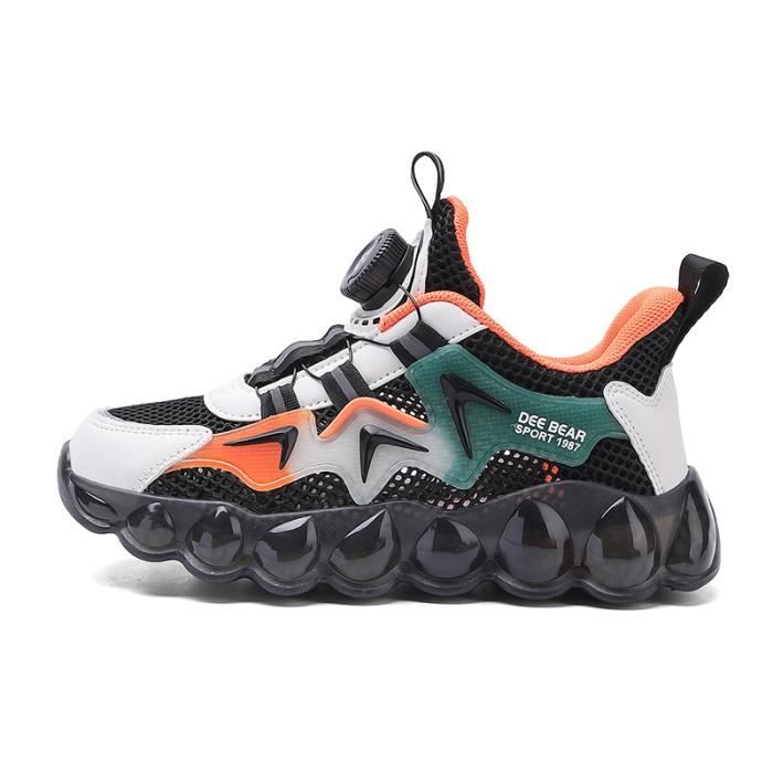 Baskets Enfants Respirantes - Taille 28-39 EU - Lacets Et Velcro - Sport Et Quotidien