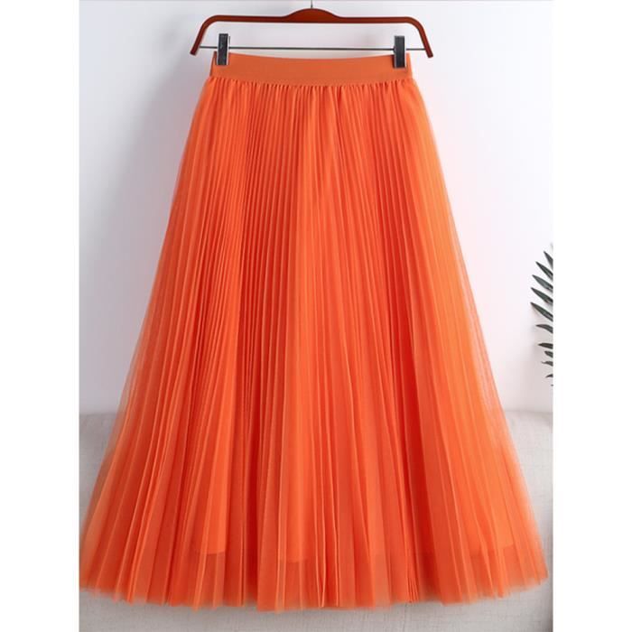 Jupe tulle orange 2025