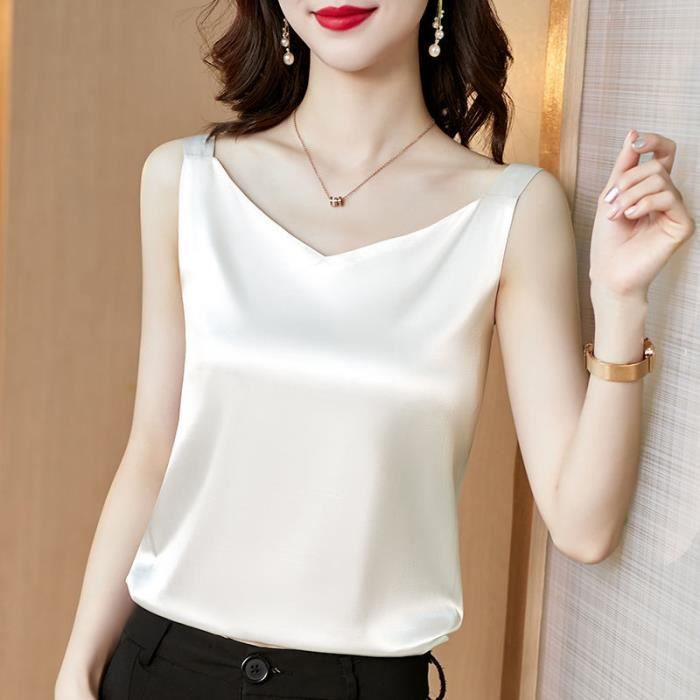 Femme Haut camisole avec bordure en dentelle | Femme Hauts