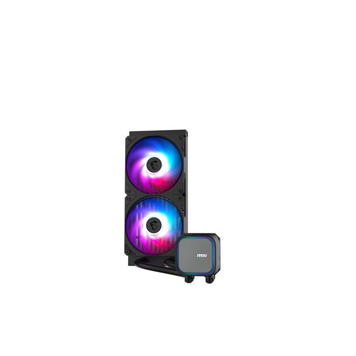 Le design des nouveaux kits de watercooling MAG CORELIQUID A13 sinspire dun équilibre harmonieux entre des formes carrées et des éléments ronds. Ce design combine des coins légèrement arrondis à des bords nets et tranchants symbolisant ainsi le mélange parfait entre performances et silence. Le rétroéclairage ARGB indirect sintègre parfaitement à ce look arrondi et met en valeur tous les autres détails du watercooling. Sous cette apparence sans prétention se cache une large gamme deffets de lumière qui font de ce look minimaliste un match idéal pour les amateurs de style moderne et élégant.