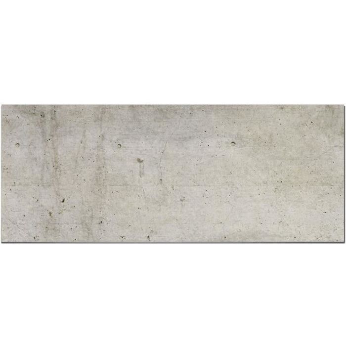 PANORAMA  Cr&eacute;dence Adh&eacute;sive Cuisine Ciment Gris 40x200 cm - Cr&eacute;dence Adh&eacute;sive pour Cuisine - Protege Mur Cuisine 