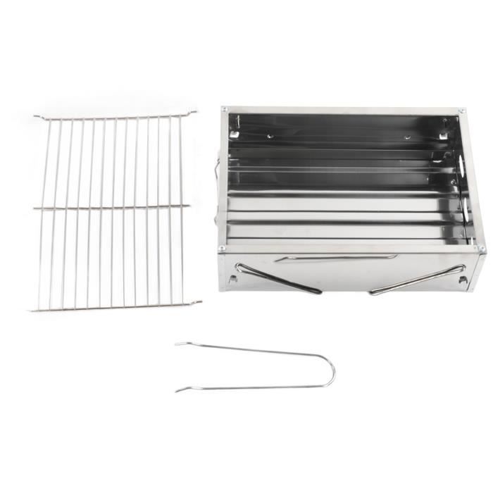 Pince à Grille De Barbecue En Métal - Poignée Amovible Pour Retourner Les Grilles Facilement - Argenté