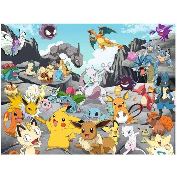 Puzzle 1500 pieces pokemon - Cdiscount