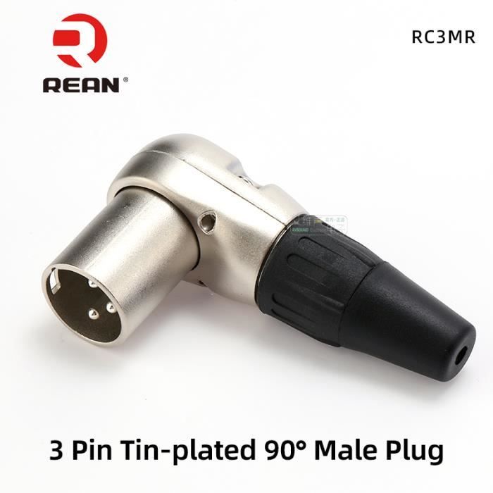 Câble Audio 1/4" TRS Mâle Vers XLR Mâle Angle Droit - 50cm | Haut-parleurs, Micro, Scène