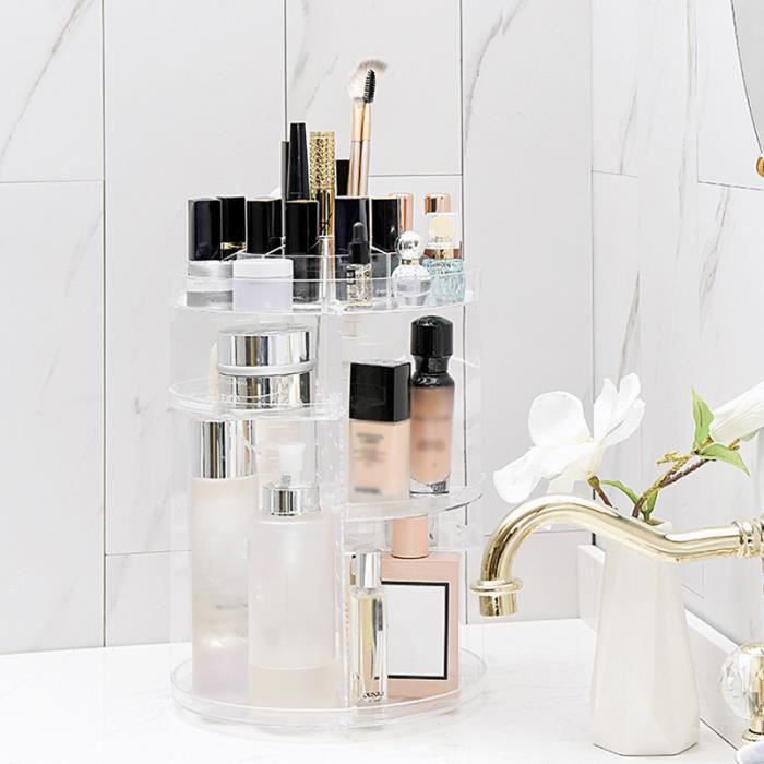 HARLIANGXY Organisateur de Rouge à Lèvres, Support Transparent pour Rouge à Lèvres, Organiseur Cosmétiques en Verre, Rangement Maquillage Organisateur