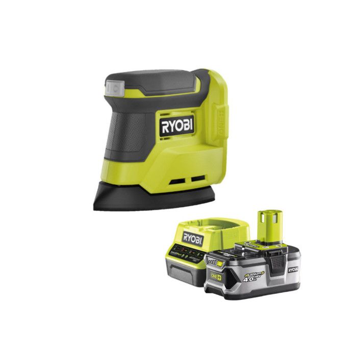 Ponceuse Triangulaire RYOBI RPS18-0 – 18V, 1 Batterie 4.0Ah, 1 Chargeur Rapide - vue 2
