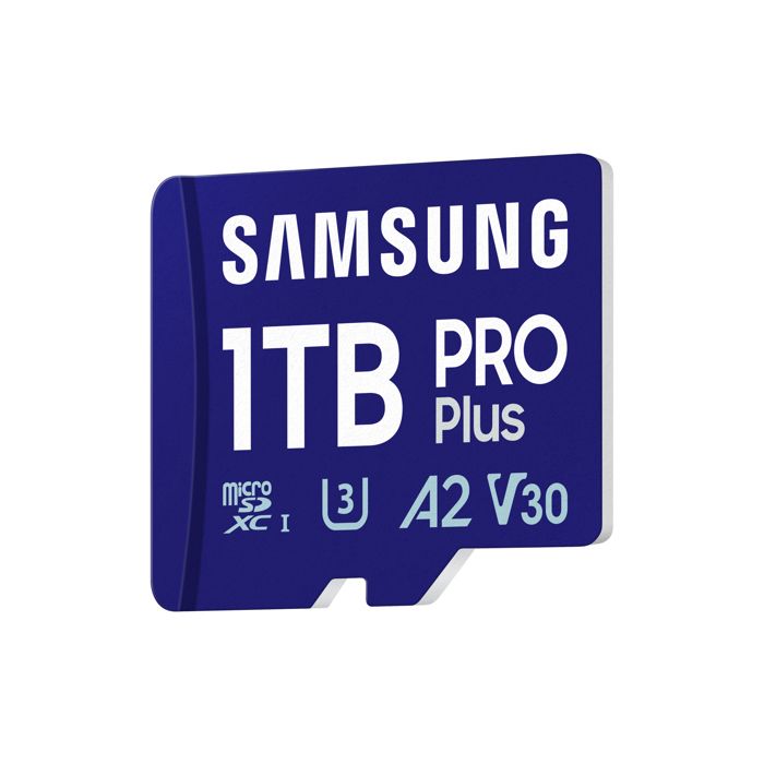 CARTE MEMOIRE SAMSUNG 1 To MICRO SD PRO PLUS 2023 avec adaptateur SD 4K classe 10 Lecture 180 Mo/s Ecriture 130 Mo/s MB-MD1T0SA/EU