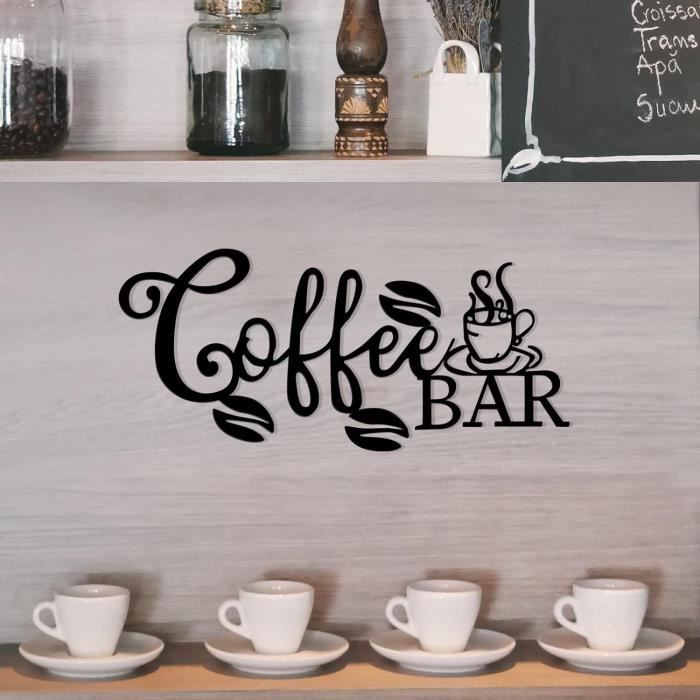 Tableau Mural Verre 30x80 Cm Motif Grains De Café - Déco Moderne Pour Salon, Cuisine, Bureau