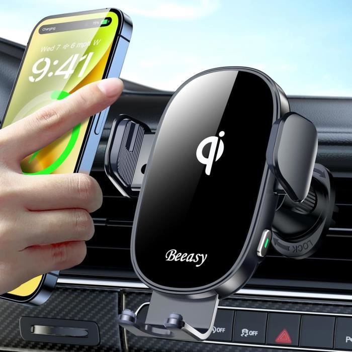 Chargeur Sans Fil Voiture Anti-vibration LISEN 15W Support Telephone Voiture Induction Chargeur Chargeur Iphone 17 Pro