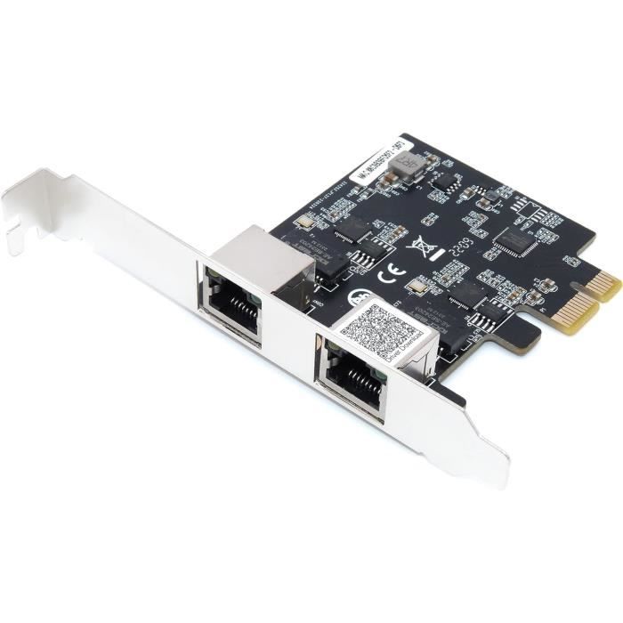 Carte Contrôleur Réseau Pcie X1 4 Ports Rj45 Quad Lan Gigabit Ethernet