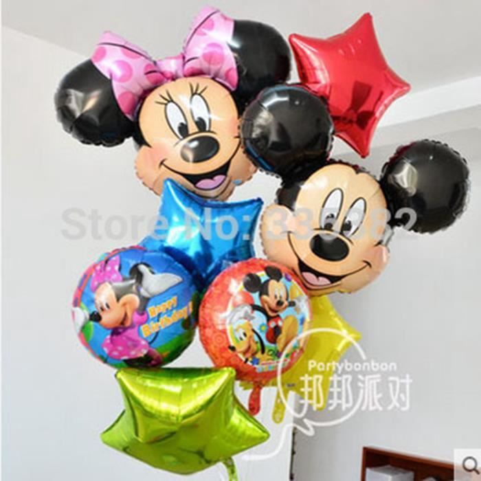 Le Nouveau Parti Bebe Ballons Aluminium D Helium D Anniversaire Cent Jours Mickey Minnie Mickey Mouse De Ballons Feuille De Tete Achat Vente Ballon Decoratif Prolongation Soldes Cdiscount