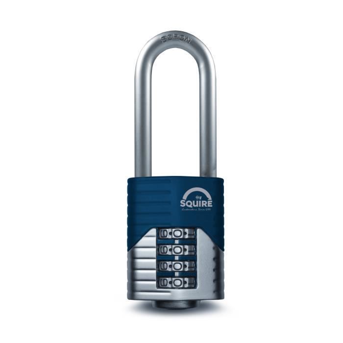 Cadenas Squire CP40CS Combinaison 4 Roues - Anse Fermée Résistante - Sécurité Maison, École, Garage