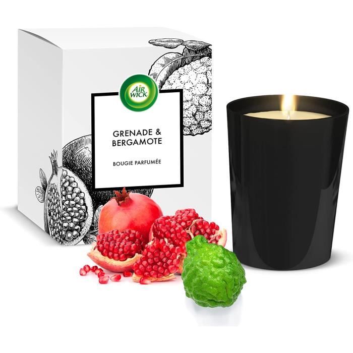 Bougie Parfumée Air Wick Pivoine & Poire Anjou - 40h De Parfum - Décoration Maison