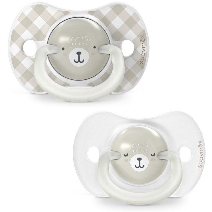 Lot de 2 sucettes symétriques SUAVINEX Night&Day Wild&Free SX Pro 0 à - vue 2