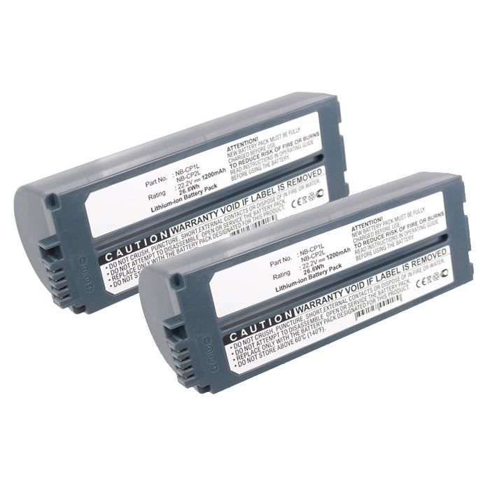 2x Batterie pour Canon Selphy CP1200 CP1000 CP1300, Selphy CP910 CP900,  Selphy CP800, Selphy CP510 - NB-CP2LH,NB-CP2L (1200mAh) - Cdiscount  Appareil Photo