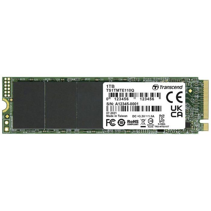 Transcend .2 PCI Express 3.0 NVMe QLC 3D NAND Neuf - vue 3