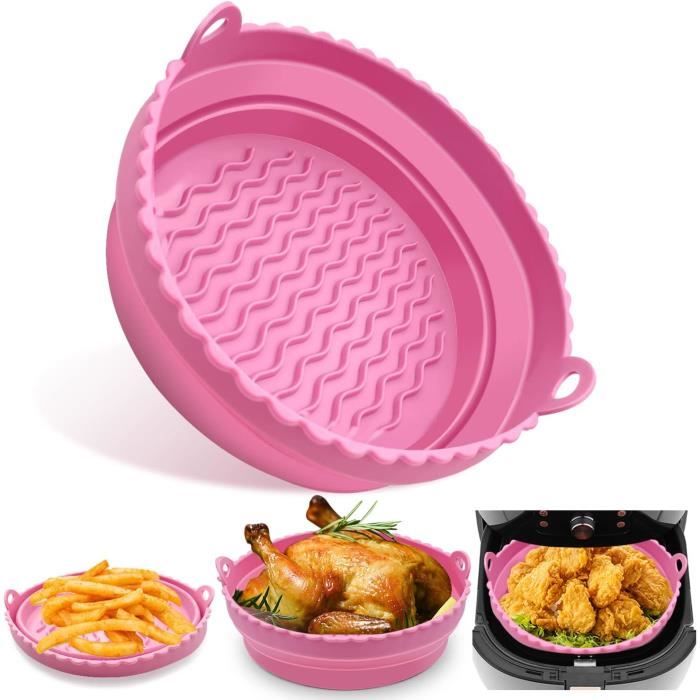 Panier De Cuisson En Silicone Pour Friteuse À Air, Pot De Friteuse À Air Chaud Antiadhésif