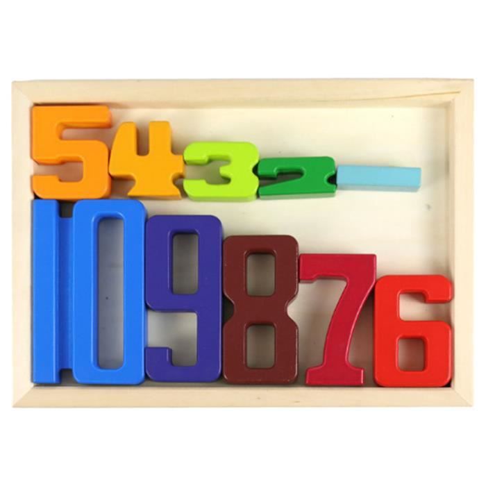 Montessori Building Blocks Empilable Math Number Block Jouets Cadeau ...