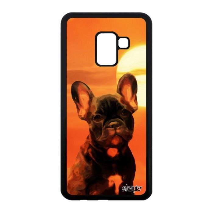 شستا Coque silicone chien A8 2018 portable animal animaux telephone ...