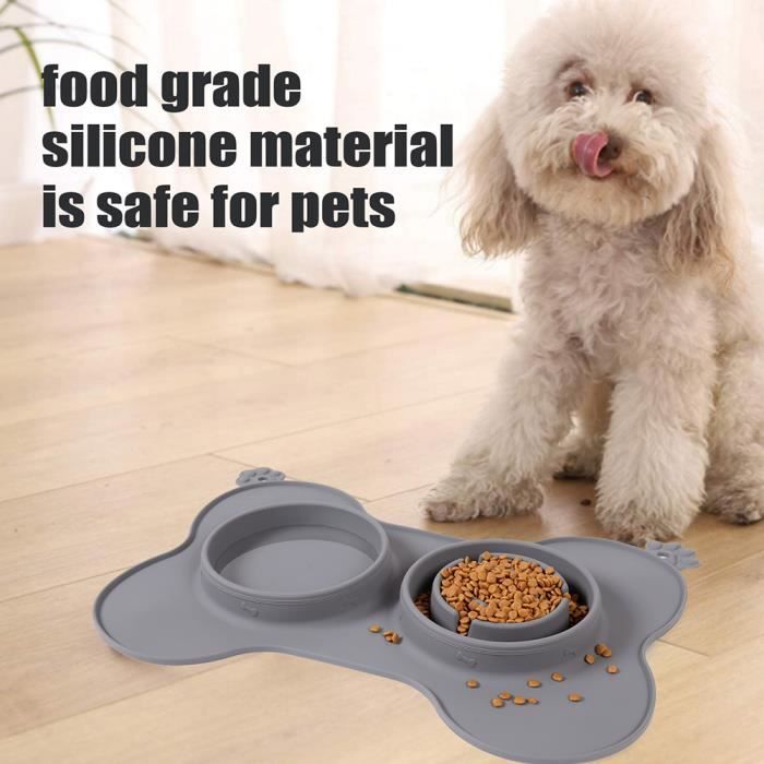 Bol En Silicone Anti-renversement Pour Chat Et Chien – Avec Ventouses Et Rebords Hauts