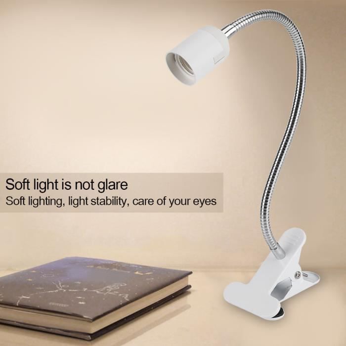 Lampe de table - POU HB16995 - LED E27 - Orientable 360° - À pince légère