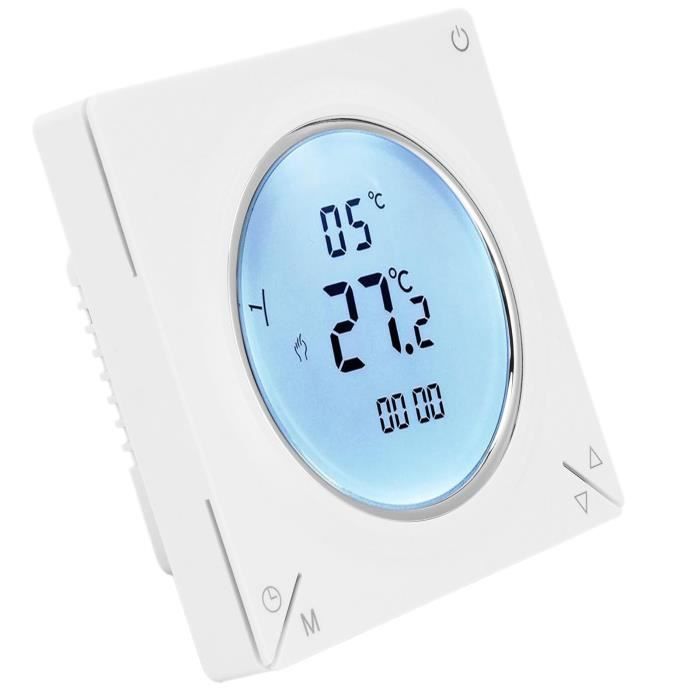 Thermostat Numérique AC 220V Pour Climatisation Centrale – Écran LCD, Réglage Manuel – Matériau Ignifuge PC/ABS - 4