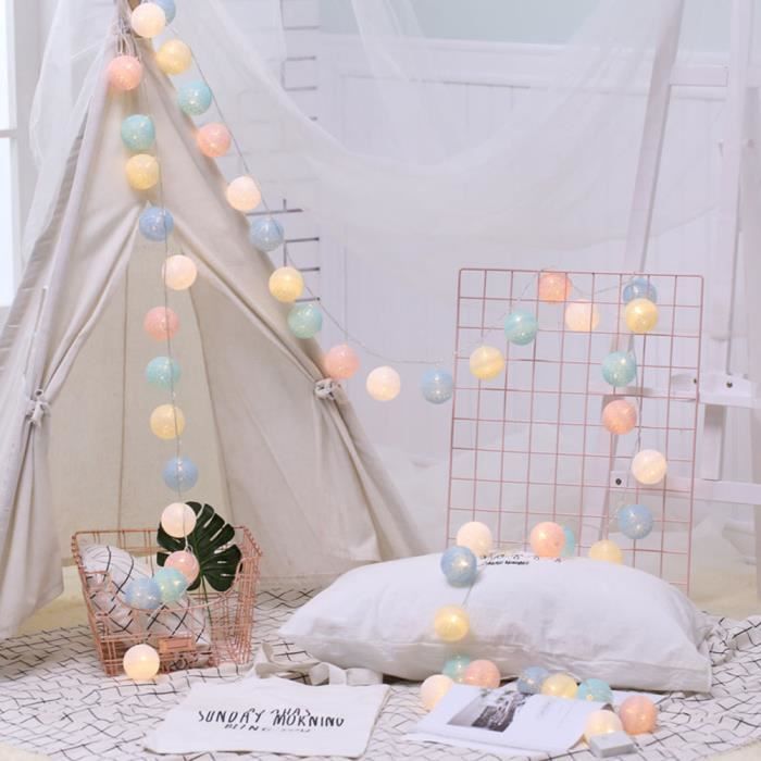 Guirlande Lumineuse Boule Interieur 3m 20led Decoration Fete Chambre Batterie Achat Vente Guirlande Lumineuse