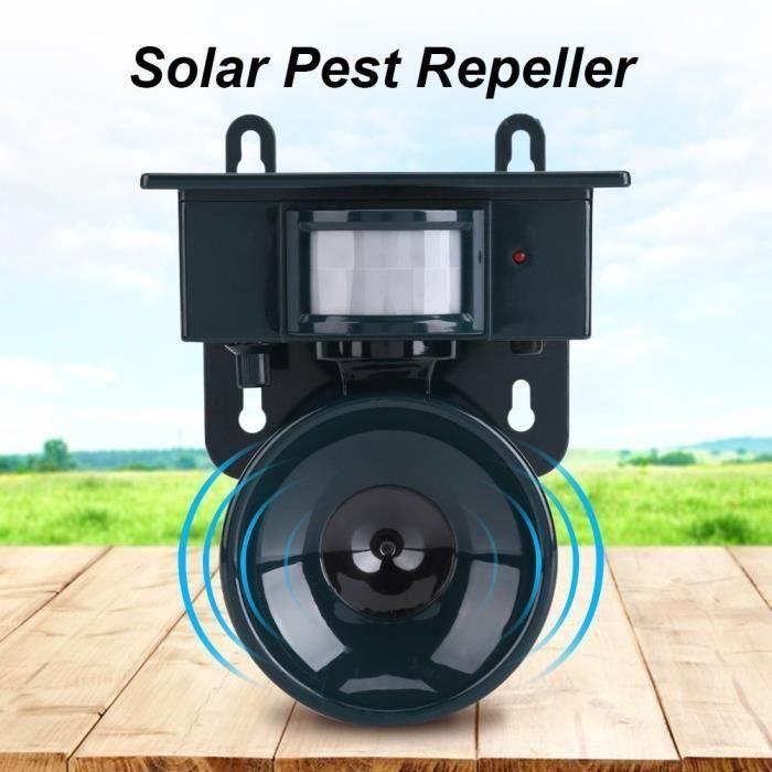AX14786-Répulsif Ultrason Solaire anti-chats chiens et oiseaux ...